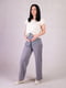 Сірі штани для вагітних прямого фасону | 6825655 | фото 2