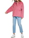 Розовая вельветовая рубашка-куртка на молнии и пуговицах | 6775635 | фото 13