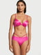 Жіночі гладкі трусики чики Victoria's Secret з еластичними ремінцями 1159801833 (Рожевий, L) | 6824914 | фото 3