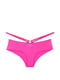 Жіночі гладкі трусики чики Victoria's Secret з еластичними ремінцями 1159801833 (Рожевий, L) | 6824914 | фото 4