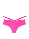 Жіночі гладкі трусики чики Victoria's Secret з еластичними ремінцями 1159801833 (Рожевий, L) | 6824914 | фото 5