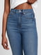 Женские джинсы скинни Gap с высокой посадкой 1159801647 (Синий, 28) | 6824975 | фото 3