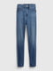 Женские джинсы скинни Gap с высокой посадкой 1159801647 (Синий, 28) | 6824975 | фото 6