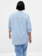 Жіноча сорочка з нагрудником Gap в смужку 1159801758 (Синій, XL) | 6824981 | фото 5