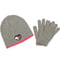 Детский вязаный набор Tommy Hilfiger шапка и перчатки 1159800903 (Серый, 8-16 year) | 6825069