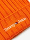 Шапка-бини Tommy Hilfiger с логотипом Tommy Jeans 1159802207 (Оранжевый, One size) | 6825114 | фото 3