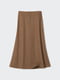 Расклешенная юбка из фактурного джерси UNIQLO 1159798244 (Коричневый, XS) | 6825125