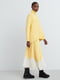 Вязаный свитер UNIQLO с высоким воротником 1159801767 (Желтый, S) | 6825159 | фото 2