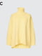 В'язаний светр UNIQLO з високим коміром 1159801767 (Жовтий, S) | 6825159 | фото 5