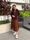 Женская плиссированная юбка UNIQLO 1159801819 (Коричневый, M) | 6825172 | фото 6