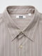 Стильная рубашка оверсайз в полоску UNIQLO U 1159801858 (Серый, XS) | 6825175 | фото 7