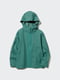 Детская ветровка BLOCKTECH UNIQLO с капюшоном 1159801930 (Зеленый, 145-155) | 6825194 | фото 3