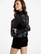 Женская куртка из экокожи GUESS на молнии 1159801417 (Черный, M) | 6825246 | фото 3