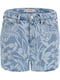 Женские джинсовые шорты Guess с принтом 1159801490 (Голубой, 25) | 6825263