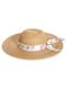 Соломенная пляжная шляпа Guess с цветочной лентой 1159801661 (Бежевый, One size) | 6825283 | фото 2