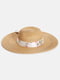 Солом'яний пляжний капелюх Guess з квітковою стрічкою 1159801661 (Бежевий, One size) | 6825283 | фото 3