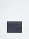 Картхолдер из гладкой кожи Calvin Klein с логотипом 1159801239 (Синий, One Size) | 6825327 | фото 2