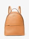 Стильный женский рюкзак Michael Kors из сафьяновой кожи 1159802157 (Оранжевый, One size) | 6825386 | фото 2