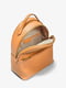 Стильный женский рюкзак Michael Kors из сафьяновой кожи 1159802157 (Оранжевый, One size) | 6825386 | фото 4