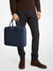 Мужская сумка портфель Michael Kors с логотипом 1159802286 (Синий, One size) | 6825393