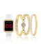 Подарунковий набір US Polo Assn годинник та браслети 1159801039 (Золотистий, One size) | 6825428