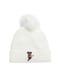 Жіноча шапка-біні Karl Lagerfeld Paris з помпоном 1159800839 (Білий, One size) | 6825447