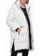 Жіночий стьобаний пуховик Karl Lagerfeld Paris 1159802199 (Білий, M) | 6825459 | фото 2
