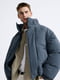 Чоловіча куртка ZARA з капюшоном 1159800950 (Синій, L) | 6825545 | фото 3
