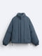 Мужская куртка ZARA с капюшоном 1159800950 (Синий, L) | 6825545 | фото 8