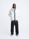 Мужская куртка ZARA с капюшоном 1159801005 (Белый, M) | 6825546 | фото 2