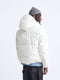 Мужская куртка ZARA с капюшоном 1159801005 (Белый, M) | 6825546 | фото 5