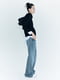 Жіночий трикотажний светр ZARA 1159801081 (Чорний, L) | 6825554 | фото 5