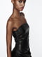 Сукня-міді ZARA з екошкіри 1159801118 (Чорний, XS) | 6825560 | фото 3