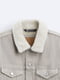 Мужская джинсовая куртка ZARA утепленная 1159801129 (Серый, XXL) | 6825562 | фото 9