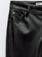 Прямые штаны ZARA из экокожи 1159801143 (Черный, 38) | 6825566 | фото 7