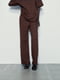 Жіночий жакардовий костюм ZARA штани та футболка 1159801987 (Бордовий, S) | 6825583 | фото 5