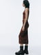 Жіночий костюм ZARA спідниця та топ 1159802019 (Коричневий, XS) | 6825594 | фото 4