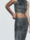 Женский костюм ZARA юбка и топ 1159802023 (Серый, S) | 6825595 | фото 3