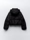 Укороченная куртка ZARA с капюшоном 1159802024 (Черный, XL) | 6825596 | фото 13