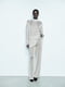 Жіночий костюм із металевої сітки ZARA кофта та штани 1159802055 (Сріблястий, S) | 6825604