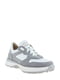 Комбіновані біло-сірі кросівки на шнурівці | 6825746 | фото 3