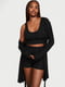 Легкий халат Victoria's Secret с поясом 1159802160 (Черный, XL) | 6824945 | фото 2