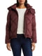 Жіноча стьобана куртка Calvin Klein з капюшоном 1159800985 (Бордовий, XL) | 6825320 | фото 2