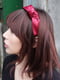 Обруч для волос "Анастасия" вишневого цвета с бантом (ширина 3,2 см) | 6826251 | фото 3