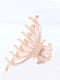 Заколка-краб из матового пластика розового цвета (11х 6,2х3,2 см) | 6826264