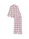 Рожева фланелева піжама: сорочка і штани | 6796304 | фото 3