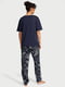 Бавовняна піжама: футболка і фланелеві джогери | 6825799 | фото 3
