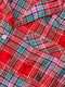 Червона фланелева піжама в клітинку: сорочка і шорти | 6825833 | фото 4