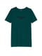 Бавовняна зелена нічна сорочка з фірмовим написом | 6825870 | фото 3