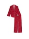 Червона принтована піжама: сорочка і штани | 6825905 | фото 3
